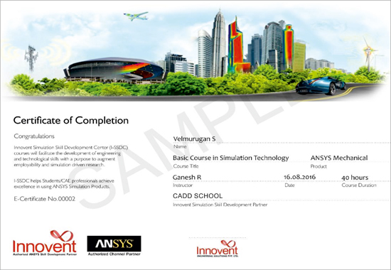 Ansys Certificate